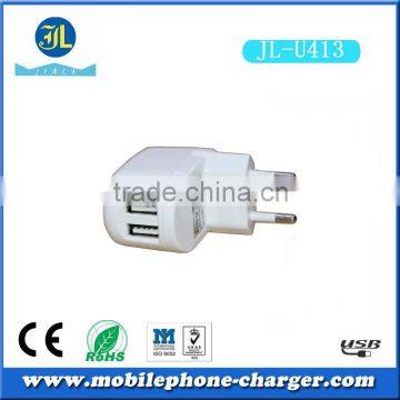 Dual Port USB 220v Wall Usb Charger Adapter EU Socket Mobile Phone Travel Charger Usb Travel Charger photo-4
