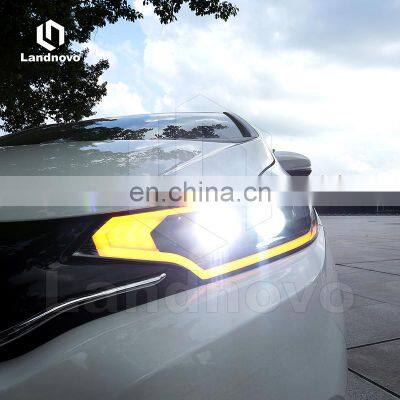 Landnovo Factory Direct High Quality Led Head Light for Honda Fit Jazz 2014-2019 Front Led Light Headlight Headlamp