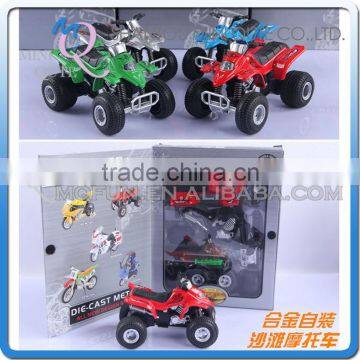 Mini Qute 1:43 kids Die Cast pull back alloy Sandbeach Motorcycle vehicle diecast model car educational gift toy NO.MQ 2688E