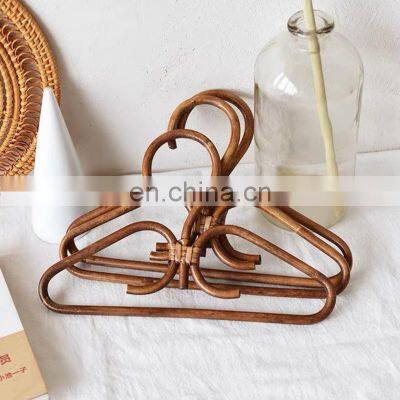 Hot Sale Handmade Rattan Clothing Hanger Boho brown Hanging for Clothes Organize High Quality Vietnam Supplier