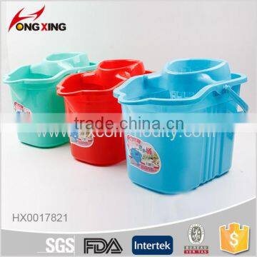 Household PP plastic mop bucket with wheel