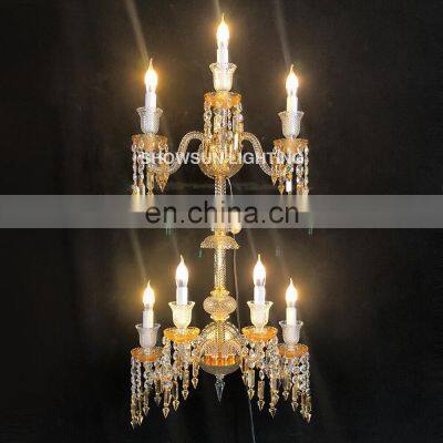 Indoor Design Luxury Living Room Wall Mounted Lamps European Style Home Modern Crystal Sconce Wall Lamp