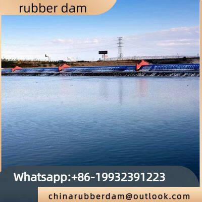 Spot landscape ecological rubber dam irrigation steel wire boneless inflatable dam supply and sales