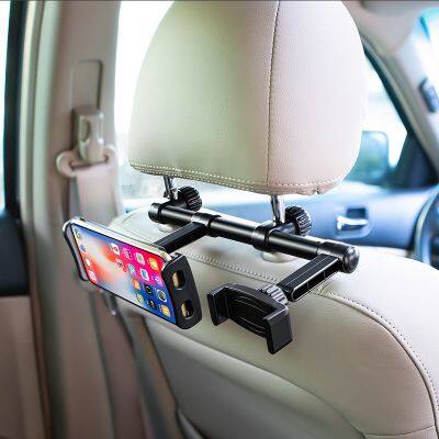 Car Rear Pillow Phone Holder For IPhone Xiaomi IPad Tablet 4-11/12.9 Inch Tablet Car Stand Seat Rear Headrest Mounting Bracket