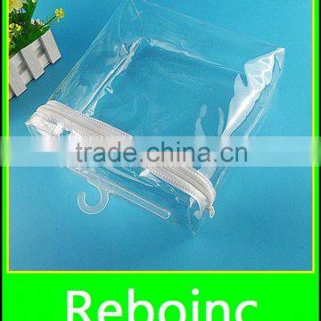 garment ziplock plastic bag with hanger for underwear