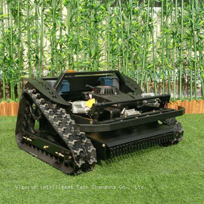 slope mower remote control, China tracked remote control lawn mower price, remote control lawn mower with tracks for sale