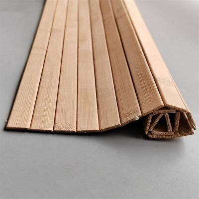 Natural Bamboo Curtain Roll Food Pad and Wall Decoration with Carbonization and printing treatment or dull finish