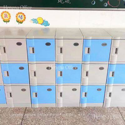 Hygienic Plastic Storage Lockers for Hospital & Cleanroom, Antibacterial ABS Modular Units, Easy to Clean & Chemical Resistant photo-3