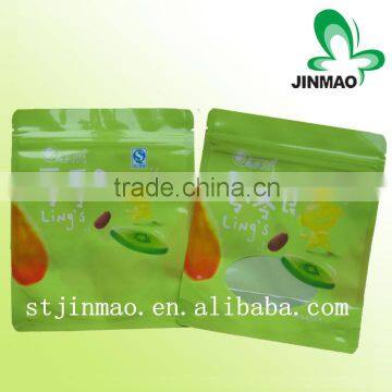 Resealable Food Packaging Zipper Plastic Pouches