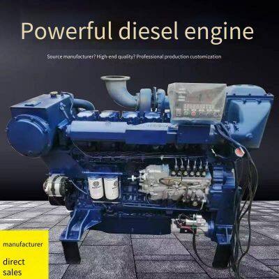 Weifang 4102/4105/6126 Marine Diesel Engines With 100/300 Horsepower, Supercharged and Naturally Aspirated, and Marine Gearboxes