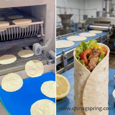 Most popular flour tortilla machine PLC Control High Capacity for Industrial Flatbread Processing
