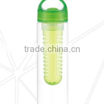 100% BPA FREE plastic tritan fruit infuser water bottle