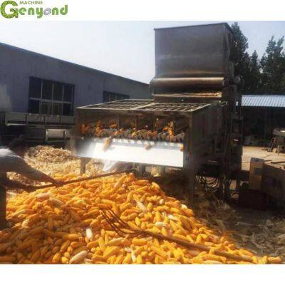Shanghai Factory Supply Corn Husk Peeler Sweet Corn Peeling Shelling Machine