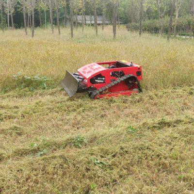 Benzin/Elektro-Hybrid kabelloser ferngesteuerter Rasenmäher mit 800 mm Schneidbreite und einer Geschwindigkeit von 4 km/h sowie einem Motor mit hohem Drehmoment