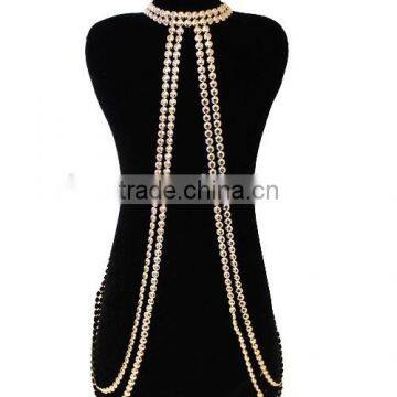 Flat Beaded Fashion Body Chain for Wholesale