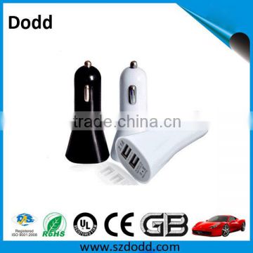 Useful multi-port adapter USB car charger for smartphone and tablet pc