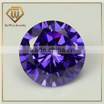 Alibaba China product of round cut violet cz gemstone for jewelry