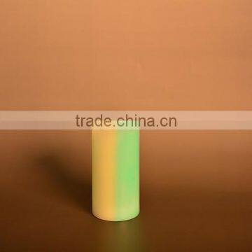 Real wax 3AAA battery romantic stratified color flameless LED candle