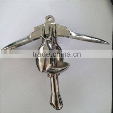 Small Stainless Steel Inflatable Boat Accessories Folding Anchor photo-2
