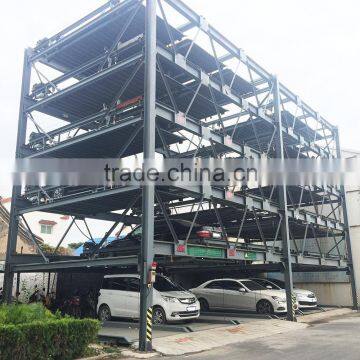 2~5 grids combi lift multilayer car parking system