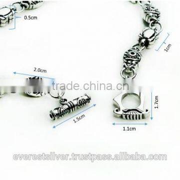 Cool Fashion Shiny Different Design Wholesale Thailand Hamsa Eye Bracelet Silver 925 photo-5