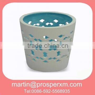 Ceramic crystal candle holder