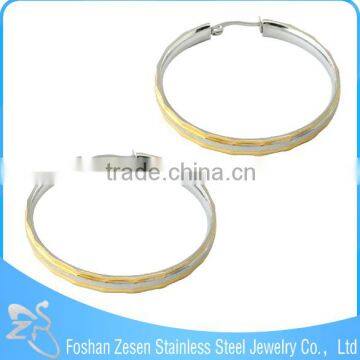 ZS17254 Stainless Steel Earrings Factory Wholesale Gold Colorful Big Earrings photo-2