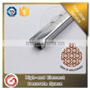 building materials decorative anodized stainless steel tile trim