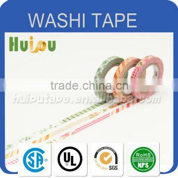 Home decoration washi rice paper tape custom design