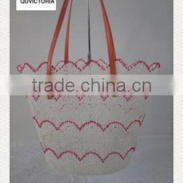 Lace Beach Bags with Satin Lining