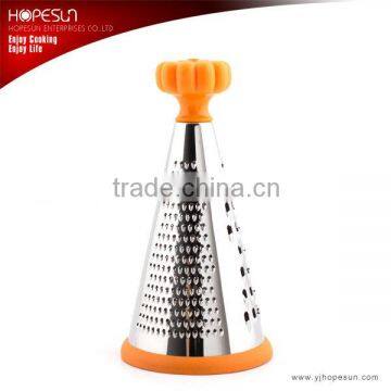 New design colorful stainless steel circular cone 3 sides multi micro grater                        
                                                                                Supplier's Choice