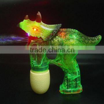 LED Flashing Light-Up Bubble Blowing Gun Rave Party Toy