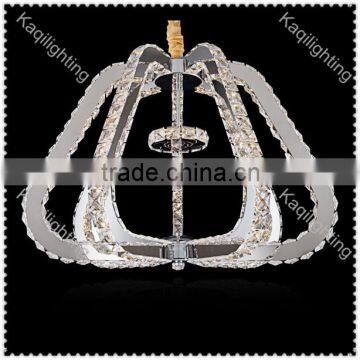 Contemporary Crystal Chandelier with Stainless steel