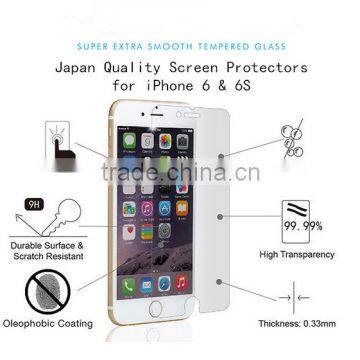 Anti Scratch 9h Tempered Glass For iPhone 6, 3D Titanium Alloy Tempered glass screen protector