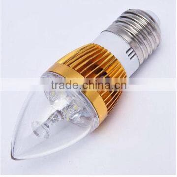 High quality aluminum led candle lamp LED 3W