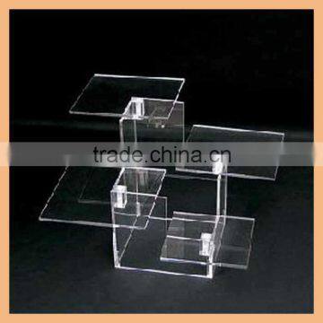 Yellow Color Advertising Equipment Acrylic Display Rack for Advertising Rack photo-3