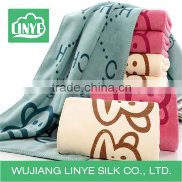 Lovely rabbit pattern microfiber towel