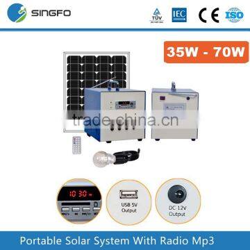 SFPS204 Portable off Grid 50W 60W Solar Home System /solar pv Kit