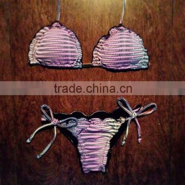 Wholesale 2015 New Fashion Handmade Sexy Brazilian Cut Bikinis, reversible bikini , swimwear brazil