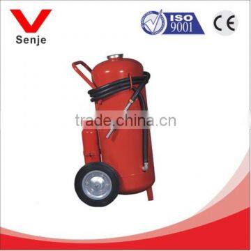 Wheeled foam fire extinguisher with external gas cartridge VDO4FTC-100