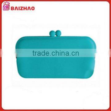 Candy Color Silicone Wallet Accessory Case-Turquoise