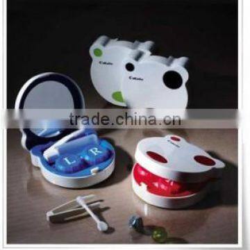 Varicolored contact lens case from China manufacture/contact lens case & contact lens holder