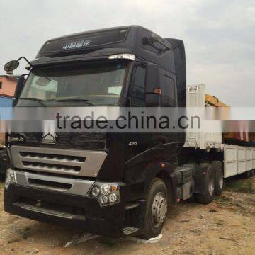 Black 6*4 213hp 10 tyres tractor truck