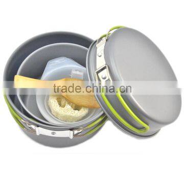 10pcs Portable Foldable Aluminum Frying Pan Pot Bowl Set Kitchen Cookware for Travel Outdoor Camping Hiking Cooking