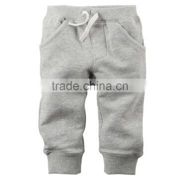 Children&baby french terry carter cotton tracksuit banded pant bottom