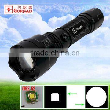 GOREAD A10 High bright R2 LED aluminum police flashlight