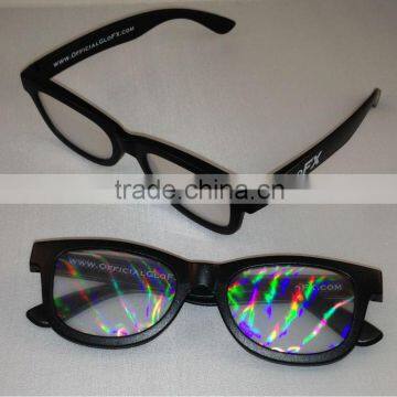 Fashion plastic diffraction glasses,Heart Shape,double heart shape