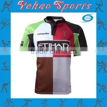 Custom korea rugby shirts with sublimation