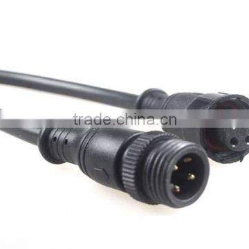 Waterproof outdoor electrical connector cable with 2 pin/3 pin/4 pin/5 pin/6 pin/7 pin/8 pin/9 pin/10 pin