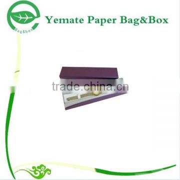 creative fashion luxury handmade printed paper watch packaging box, cardboard pen gift box